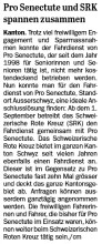 SRK Kt. Schwyz übernimmt Fahrdienst der Pro Senectute, im "Einsiedler Anzeiger" vom 01.09.2023