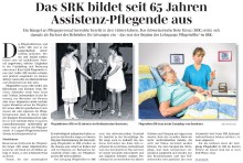 65 Jahre Jubiläum Ausbildung SRK Pflegehelfer/-in, im "March Anzeiger" vom 25.09.2023